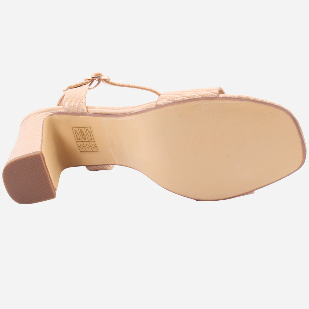Womens "DIOAR" T-Bar Heeled Party Sandals - Image 5
