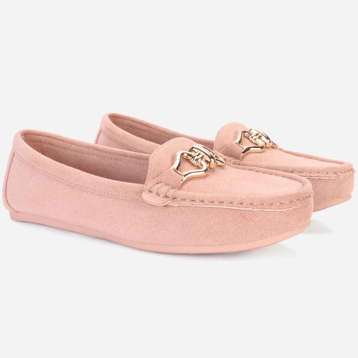 Womens "DOIRE" Flat Comfy Slide In Moccasins - Image 2