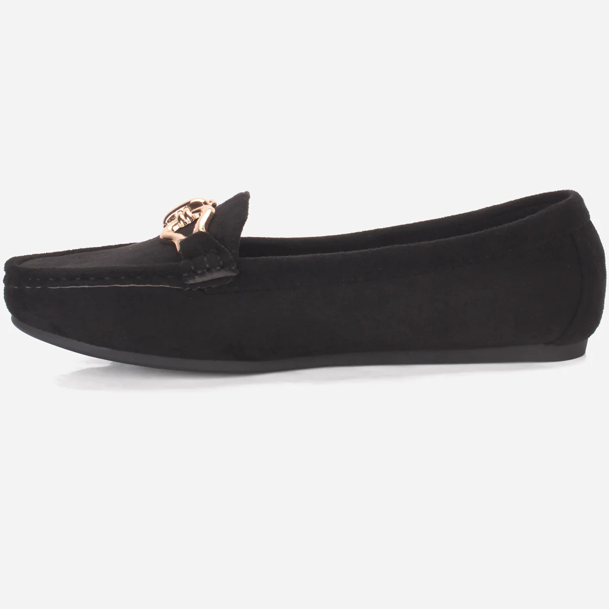 Womens "DOIRE" Flat Comfy Slide In Moccasins - Image 3
