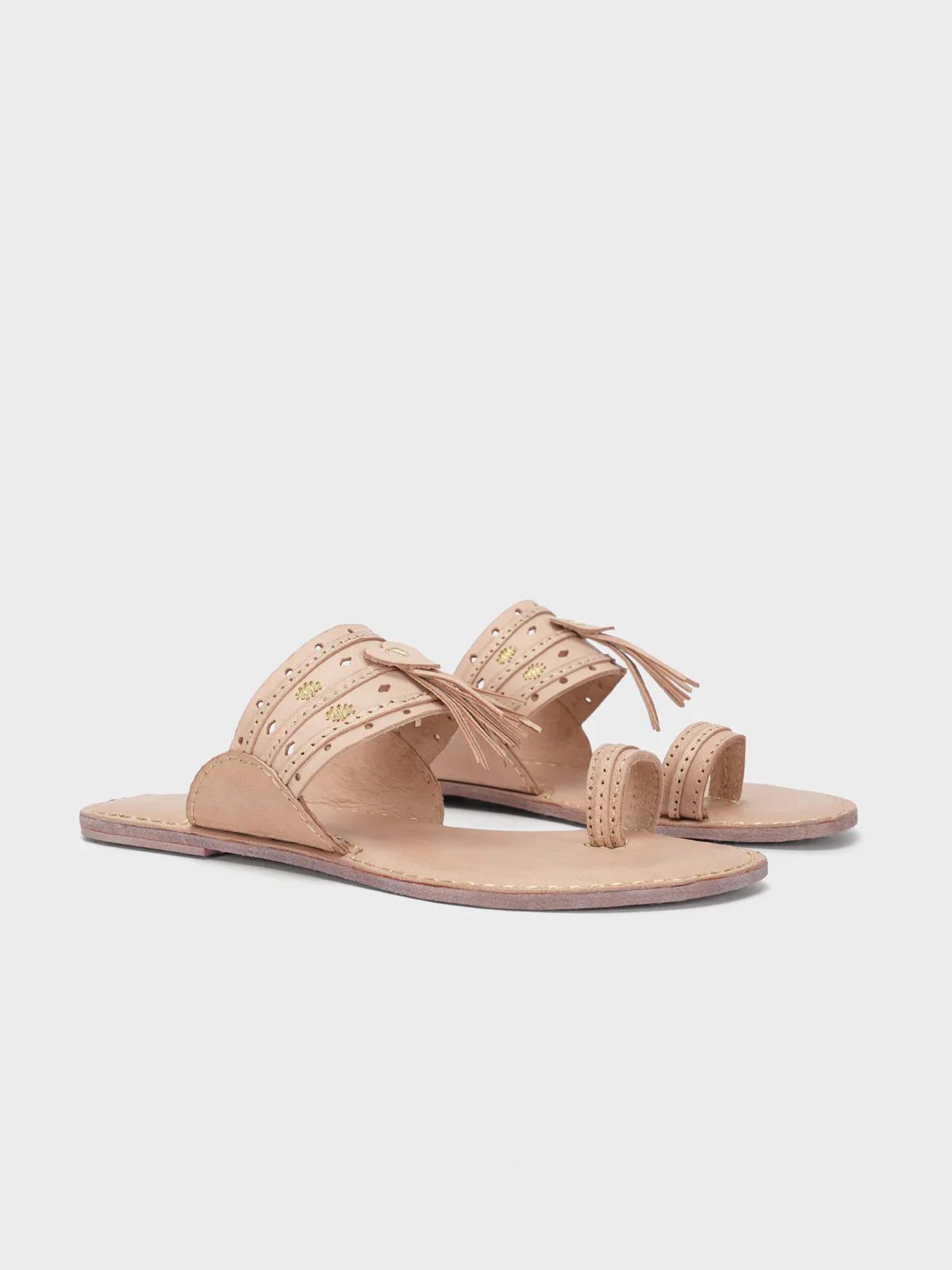 Women's "DORIKA" Leather kolhapuri Chappal - Image 2