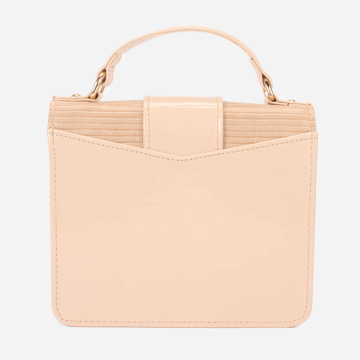 Womens "DOWET" Patent Textured Handbag - Image 2