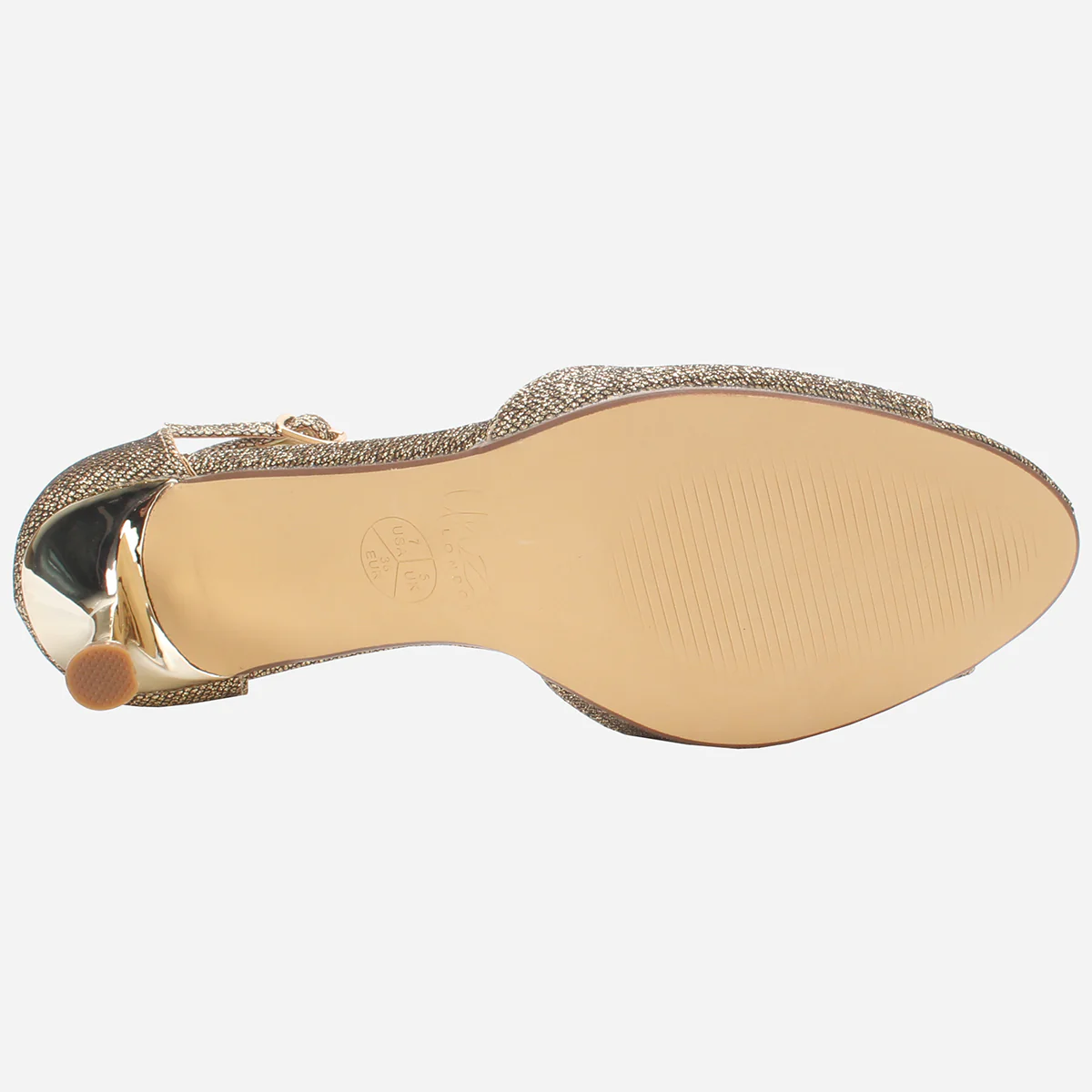 Womens "EERUM" Peep Toe Glitter Party Sandals - Image 5