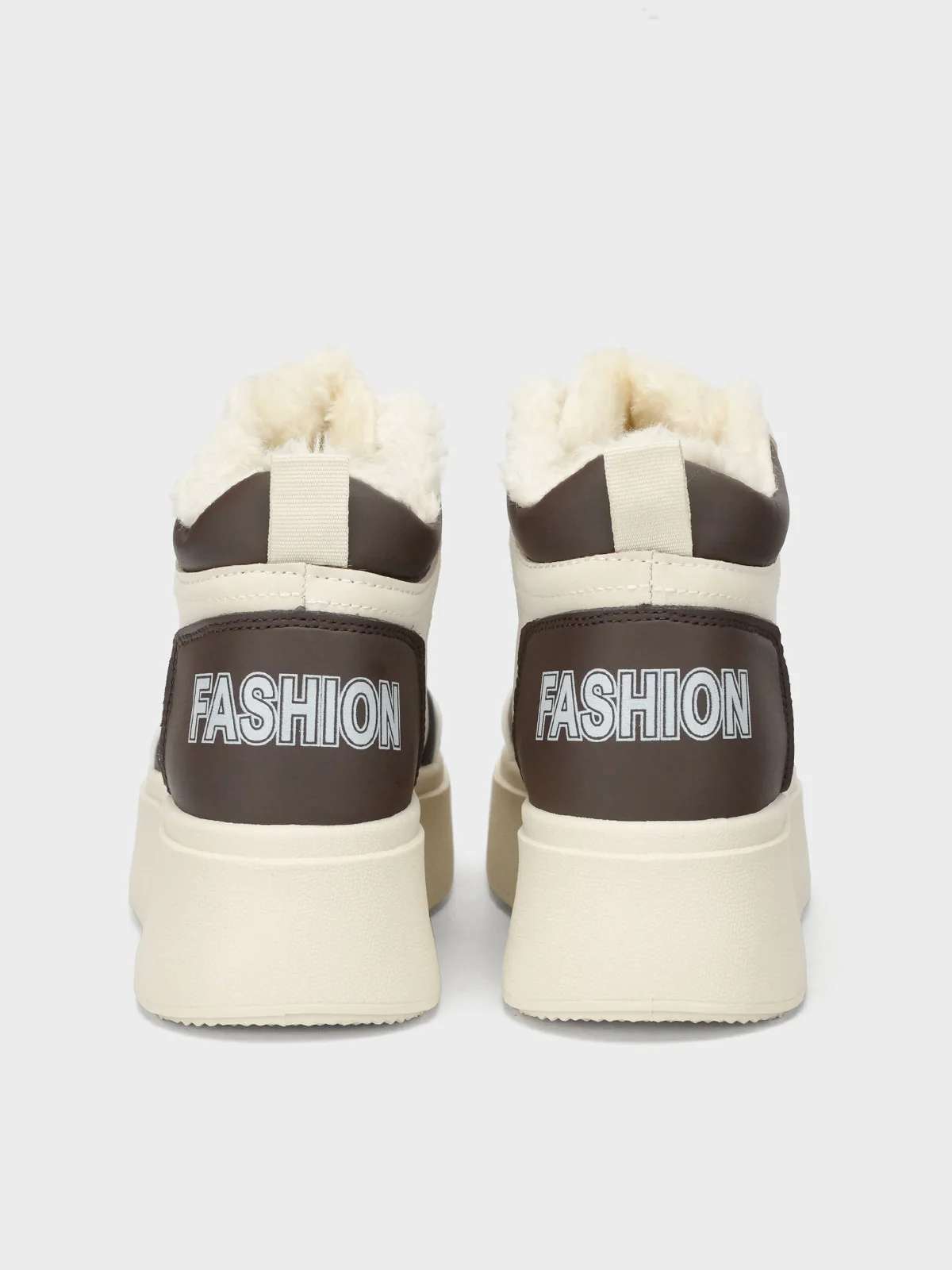 Womens "EIMEAR" Casual FauxFur Trainers - Image 3