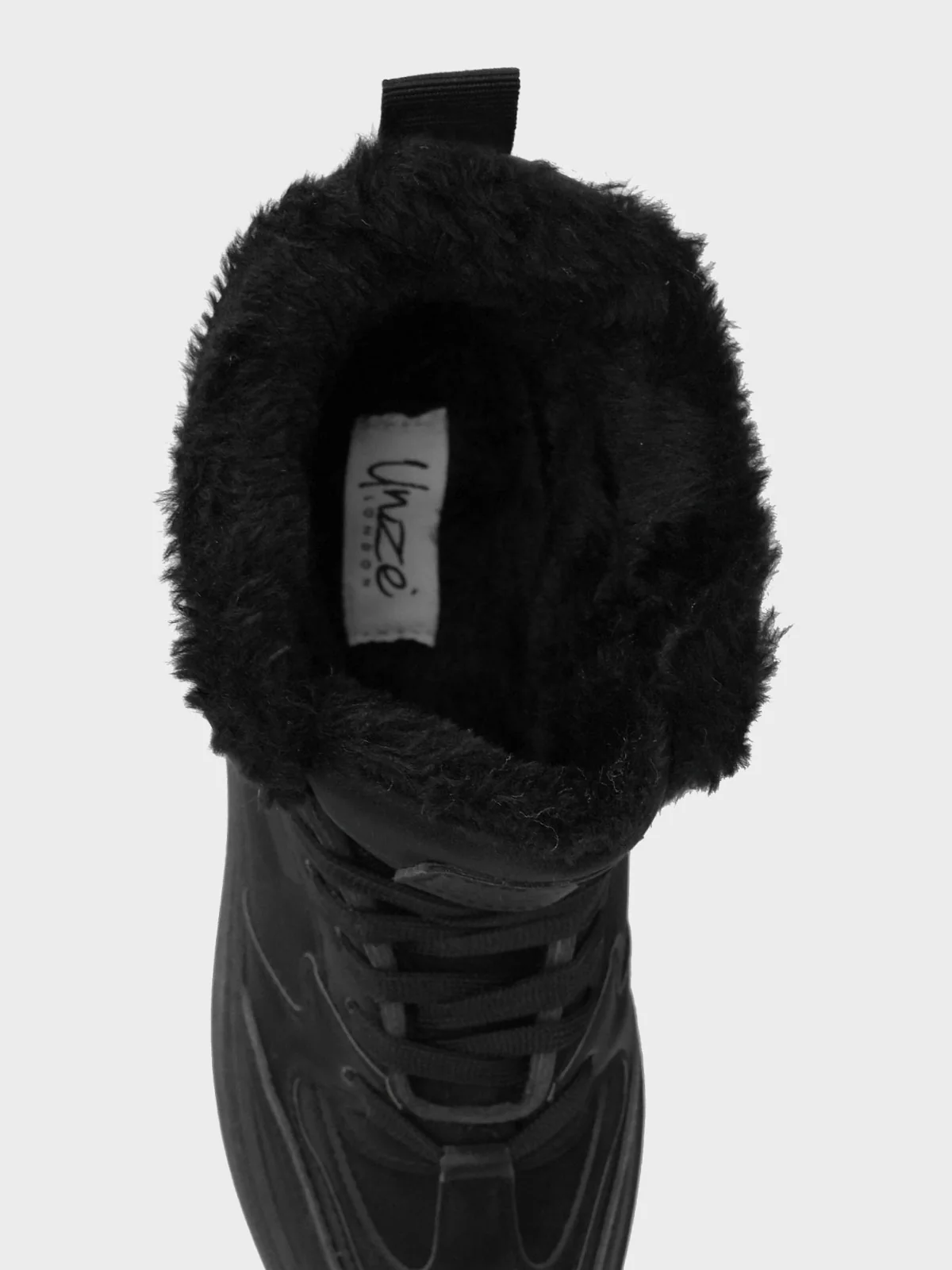 Womens "EIMEAR" Casual FauxFur  Trainers - Image 4