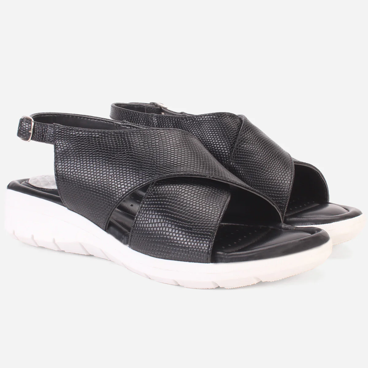 Women's "ELENA" Wide Strap Open Toe Sandals - Image 2