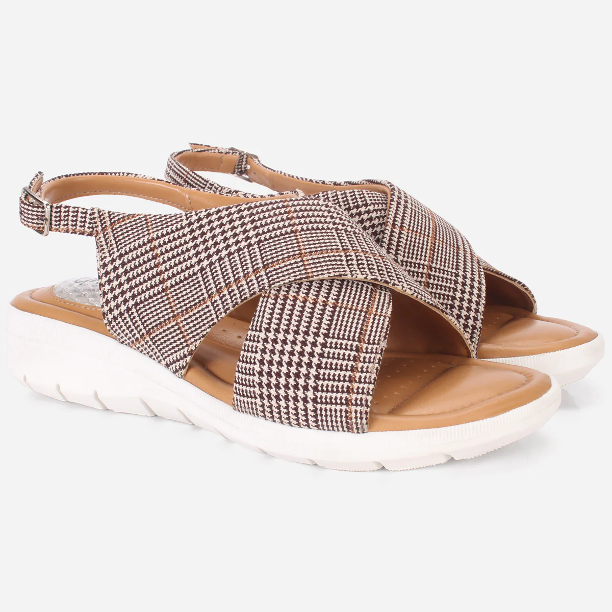 Women's "ELENA" Wide Strap Open Toe Sandals - Image 2