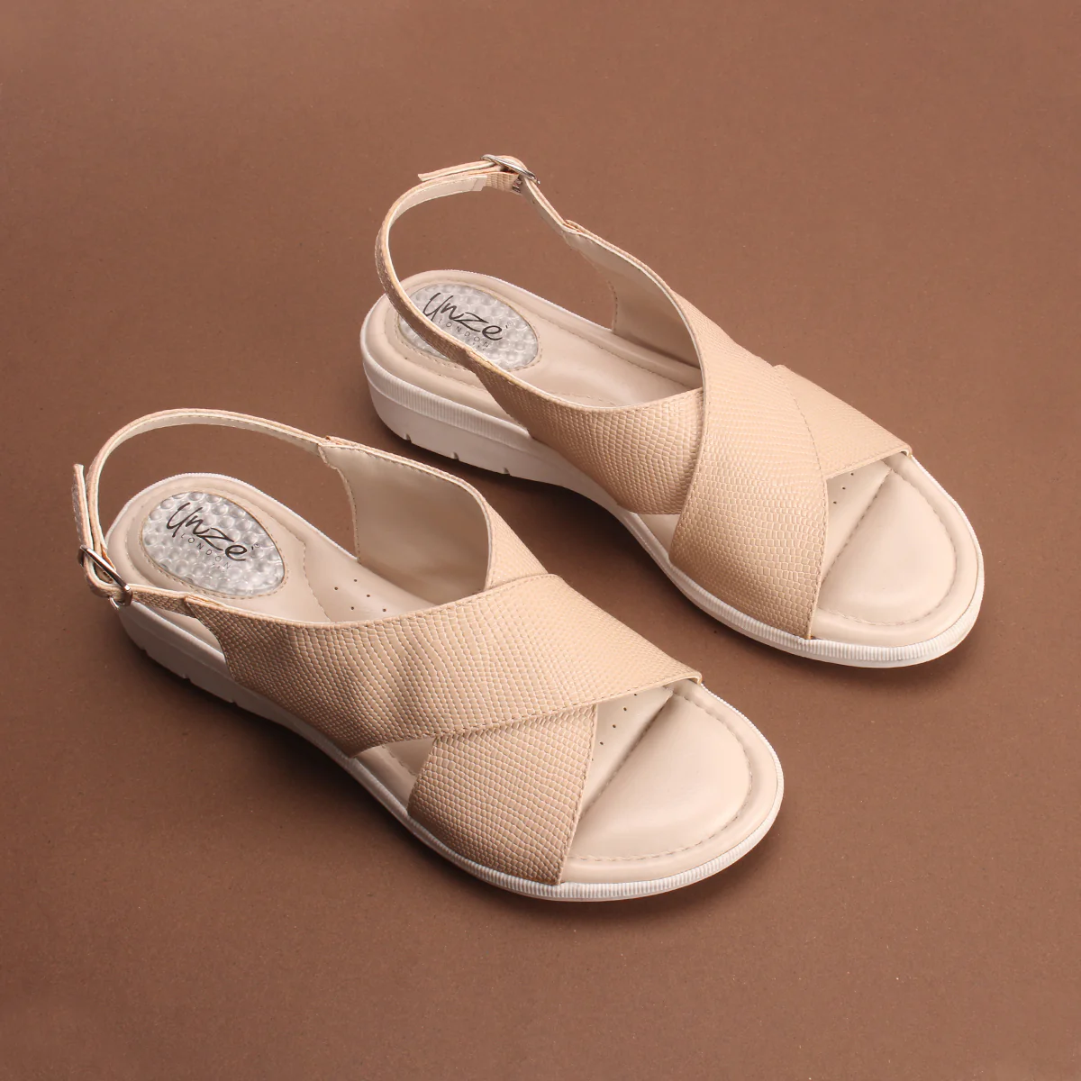 Women's "ELENA" Wide Strap Open Toe Sandals - Image 6