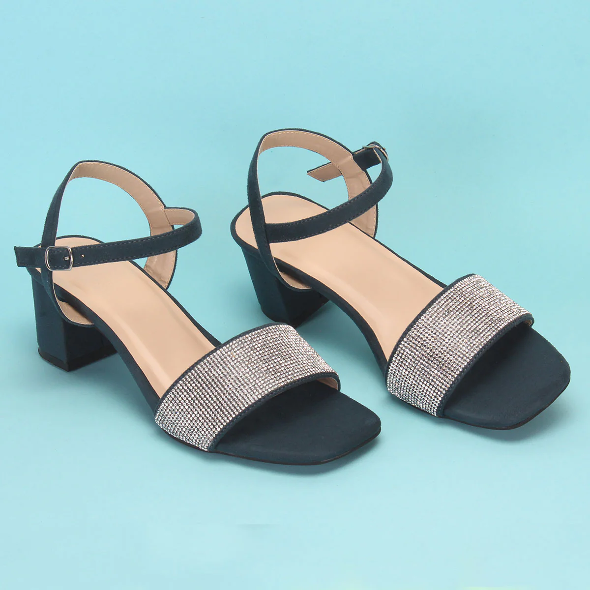Womens "ELIA" Decorated Evening Party Sandals - Image 6