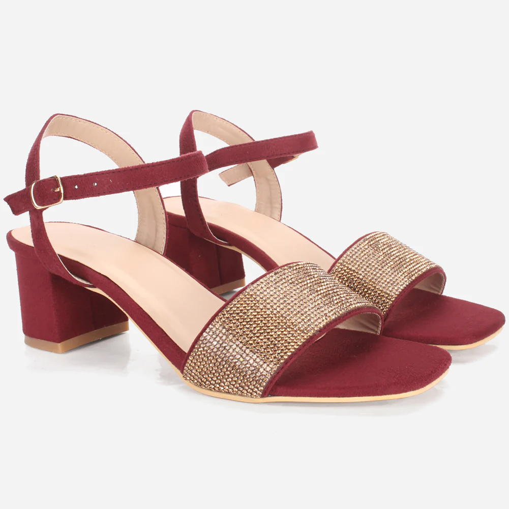 Womens "ELIA" Decorated Evening Party Sandals - Image 2