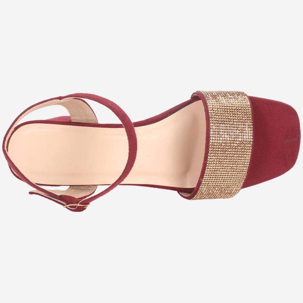 Womens "ELIA" Decorated Evening Party Sandals - Image 4