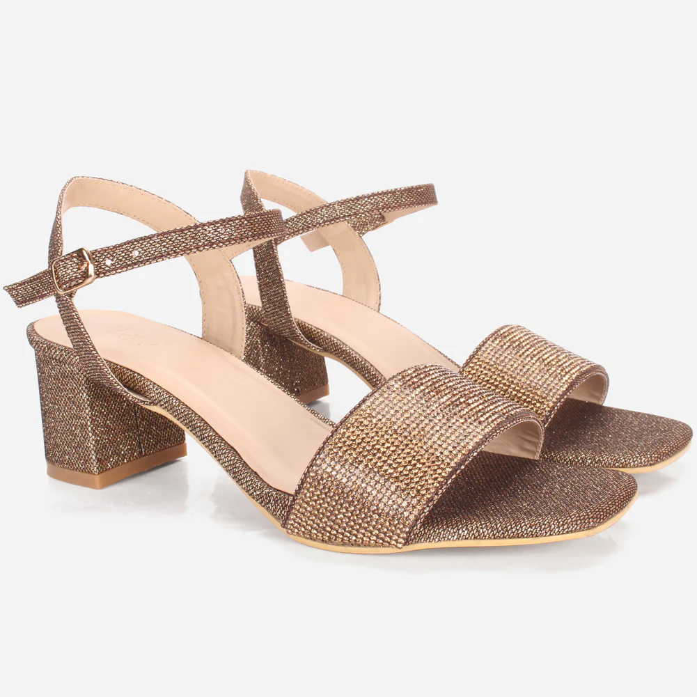 Womens "ELIA" Decorated Evening Party Sandals - Image 2