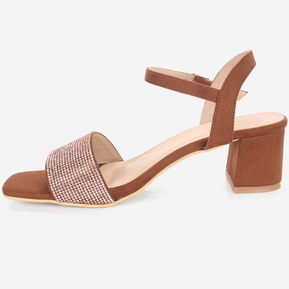 Womens "ELIA" Decorated Evening Party Sandals - Image 3