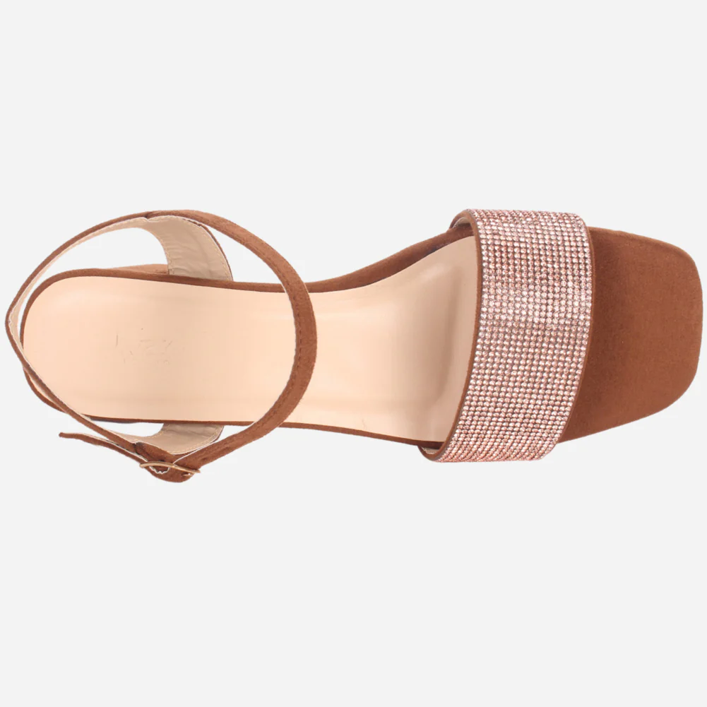Womens "ELIA" Decorated Evening Party Sandals - Image 4
