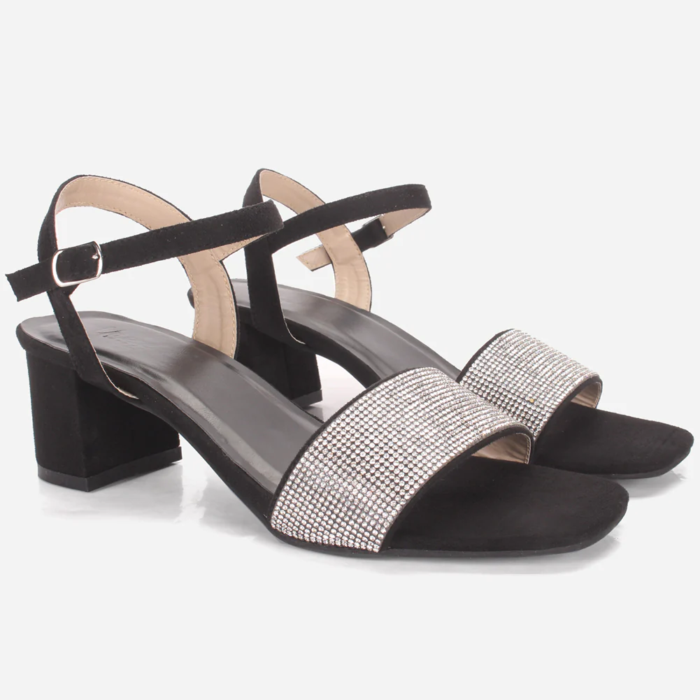 Womens "ELIA" Decorated Evening Party Sandals - Image 2