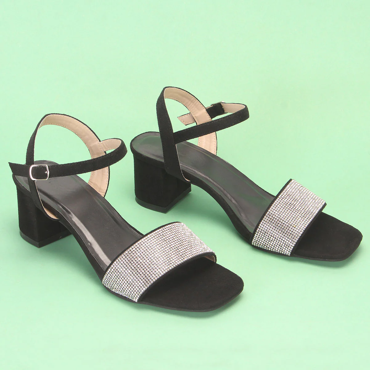 Womens "ELIA" Decorated Evening Party Sandals - Image 6