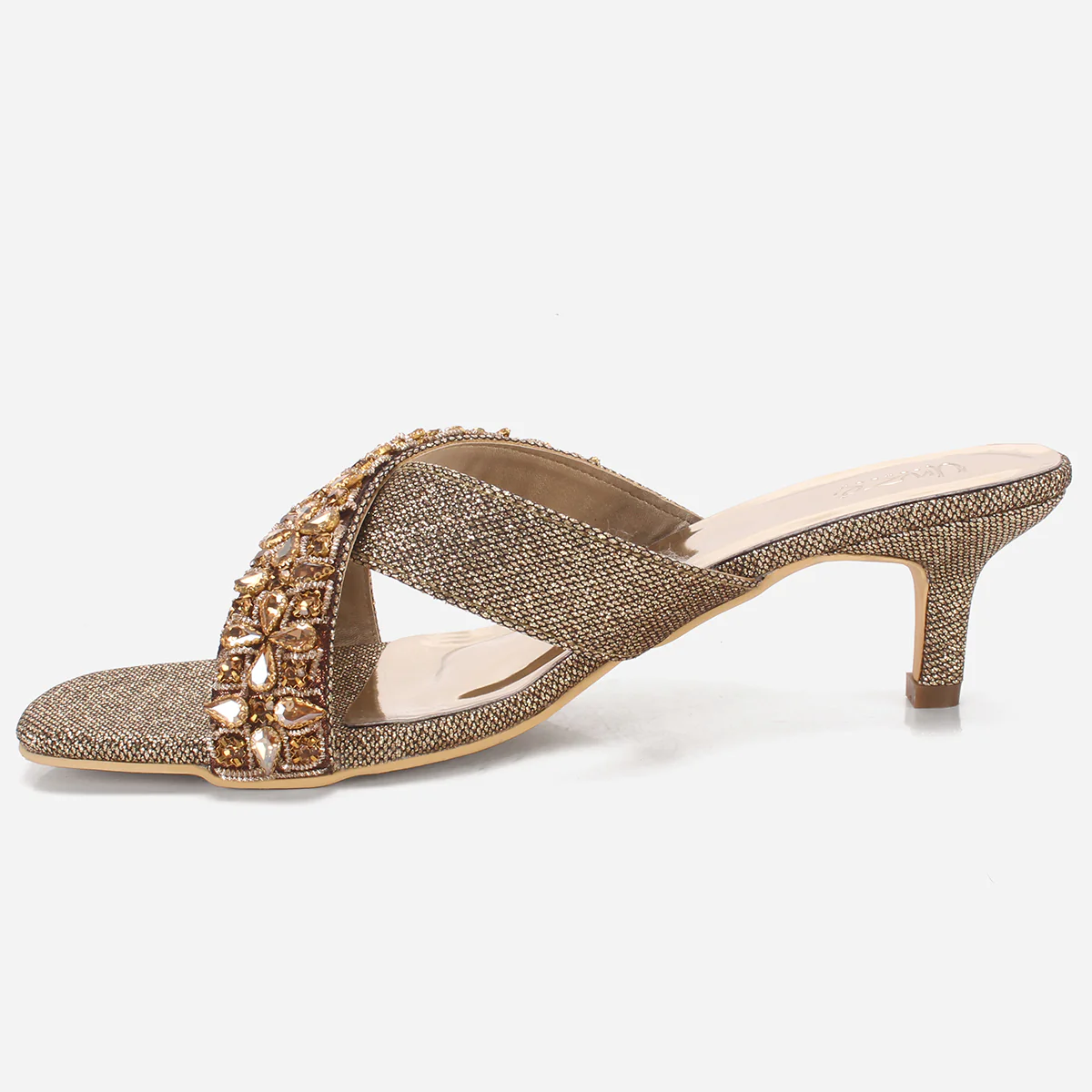 Women's "EMMET" Embellished Slip-on Wedding Party Sandals - Image 3