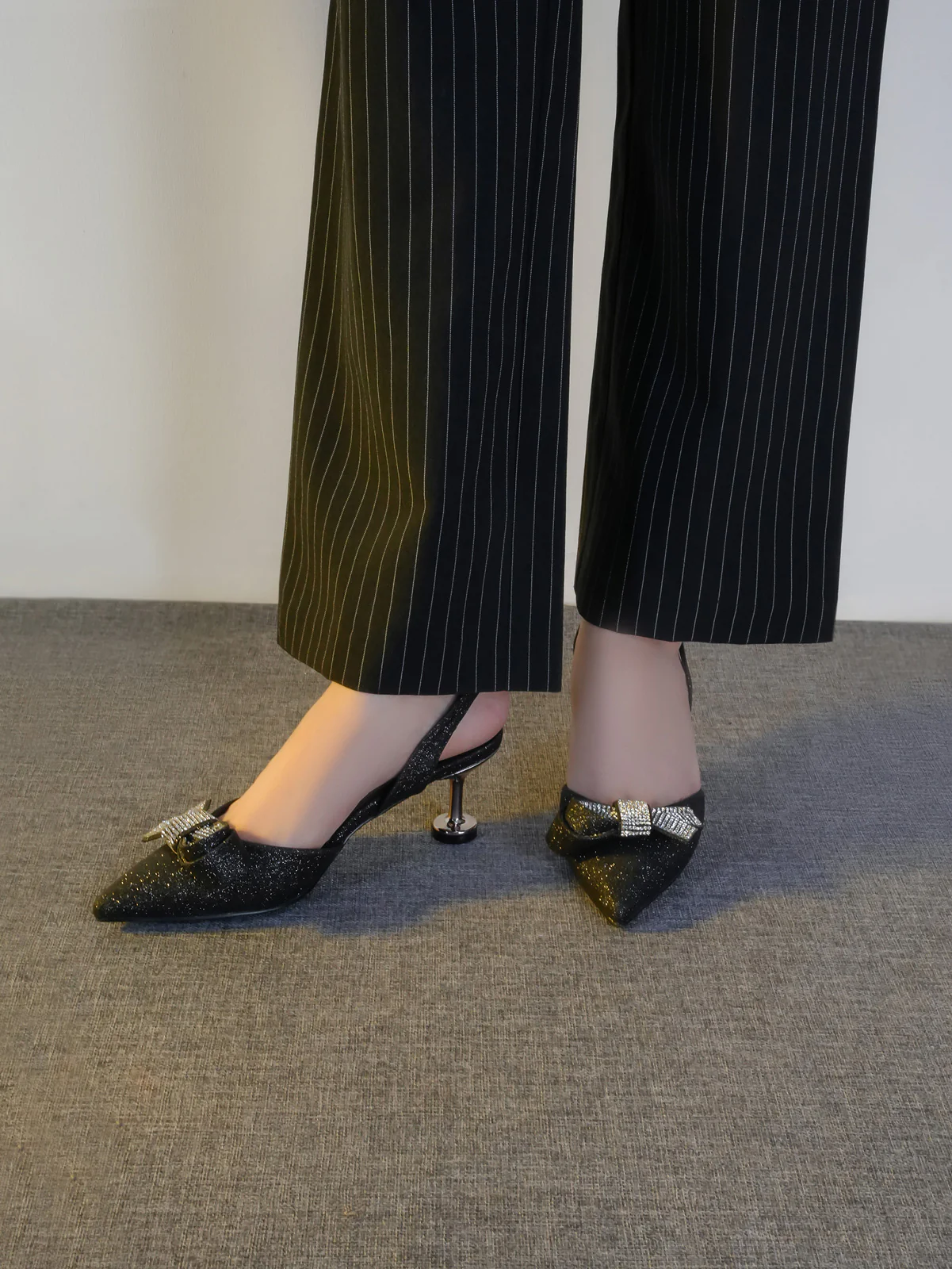 Womens "ENKAI" Pointy Toe Back Strap Sandals - Image 6