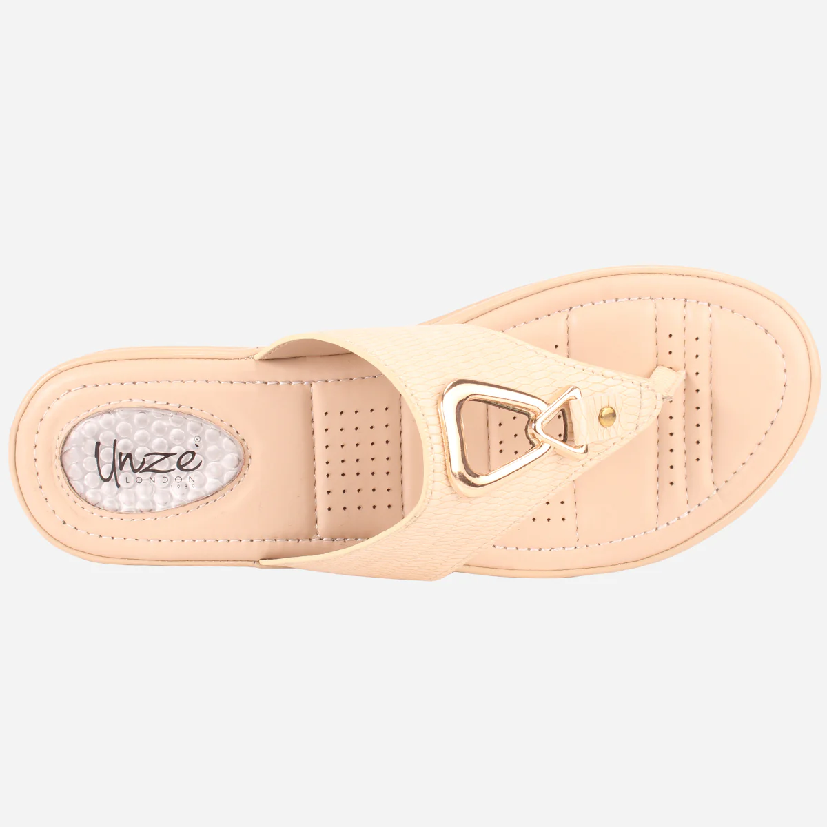 Womens "ERINE" Open Toe Comfy Everyday Wedge Slipper - Image 4