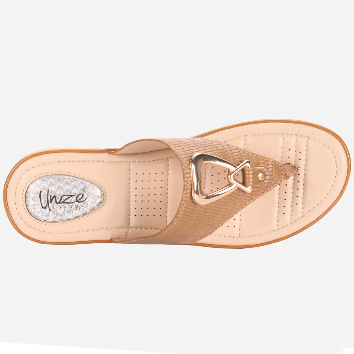 Womens "ERINE" Open Toe Comfy Everyday Wedge Slipper - Image 4