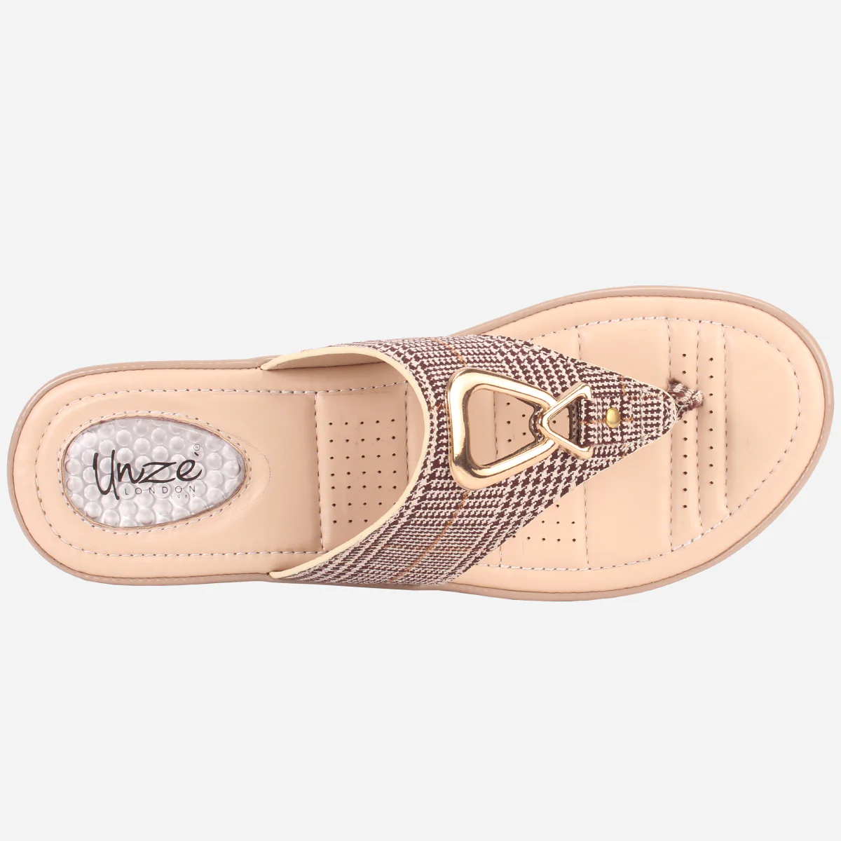 Womens "ERINE" Open Toe Comfy Everyday Wedge Slipper - Image 4