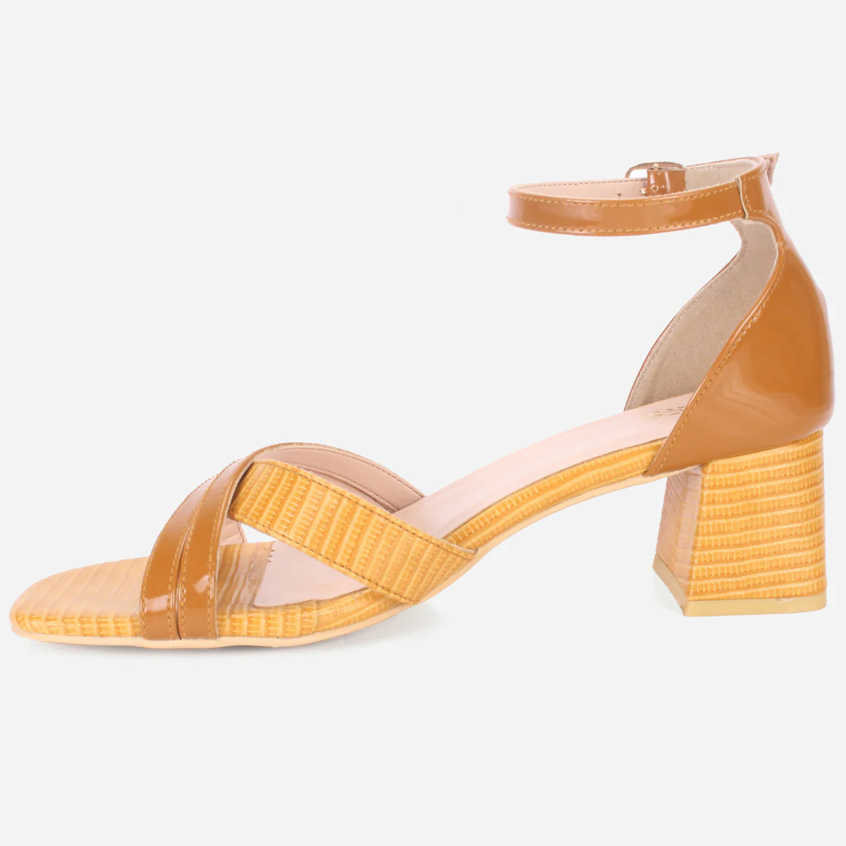 Womens "ESTEIA" Block Heeled Summer Sandals - Image 3