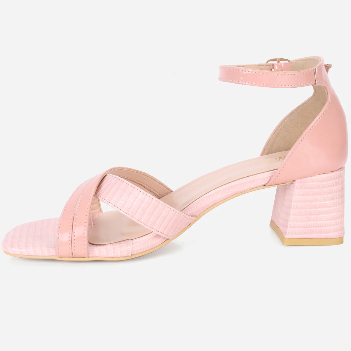 Womens "ESTEIA" Block Heeled Summer Sandals - Image 3