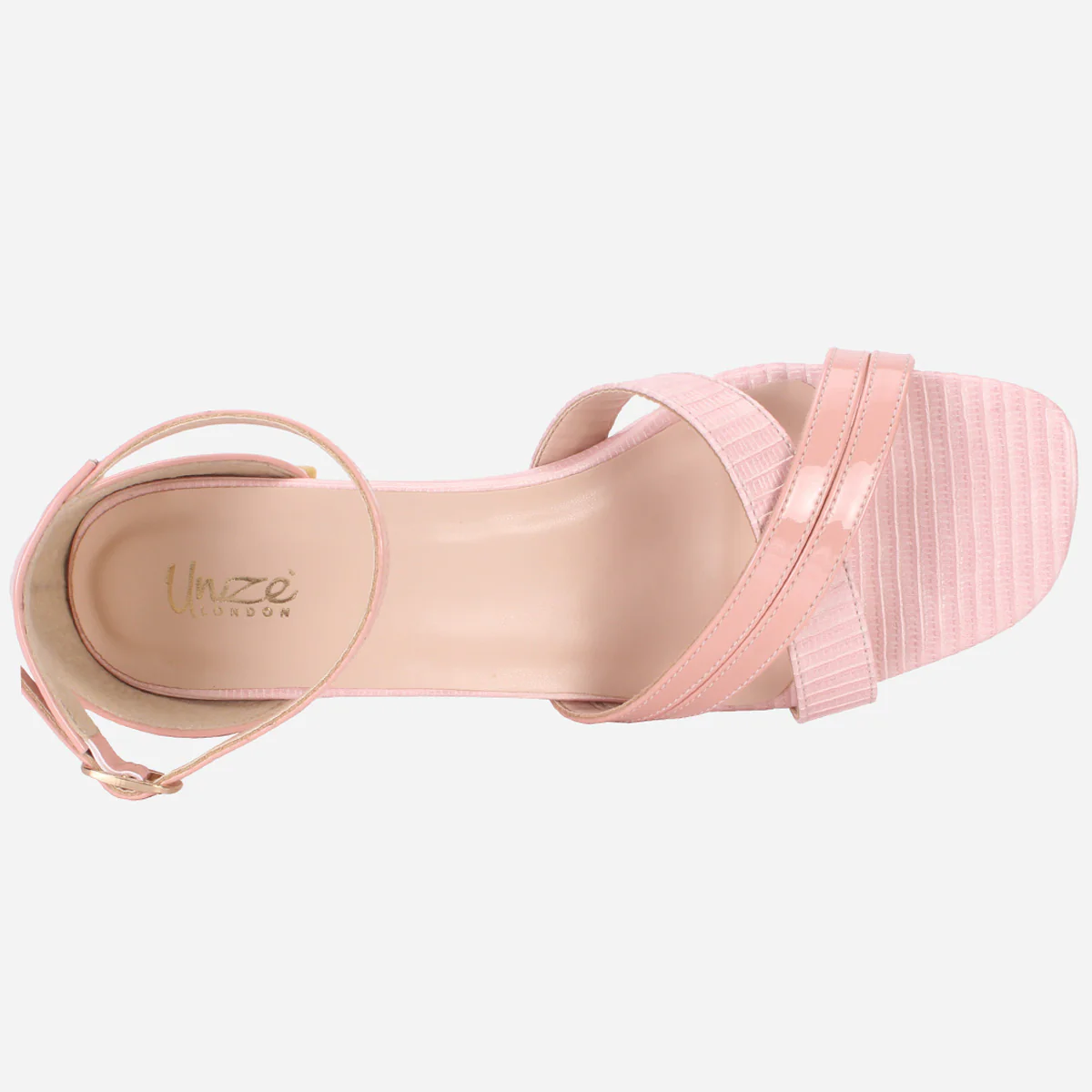 Womens "ESTEIA" Block Heeled Summer Sandals - Image 4