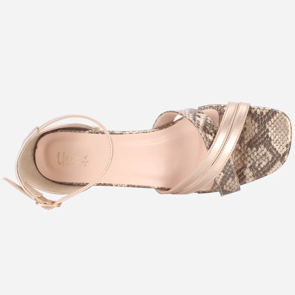 Womens "ESTEIA" Block Heeled Summer Sandals - Image 4