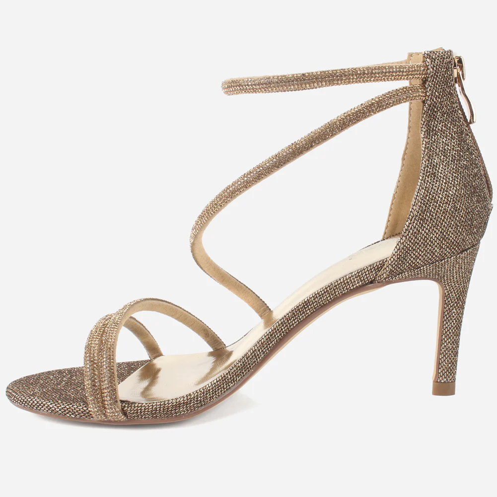 Womens "FELLA" Decorated Evening Stiletto Sandals - Image 3