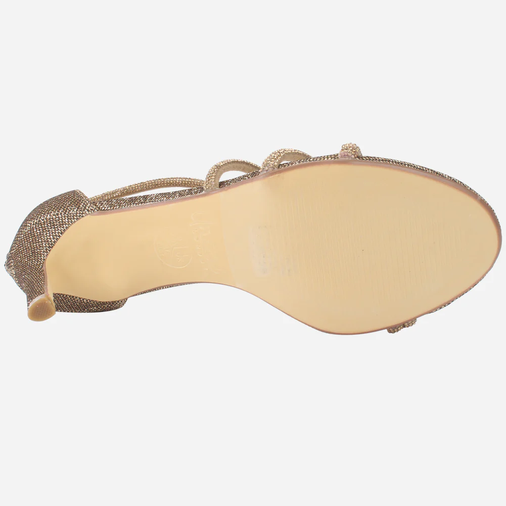 Womens "FELLA" Decorated Evening Stiletto Sandals - Image 5