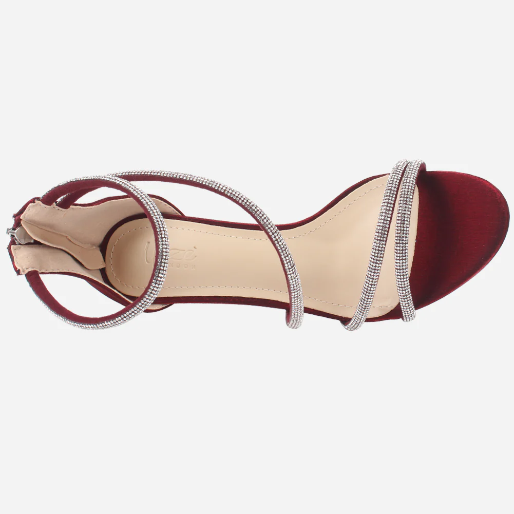 Womens "FELLA" Decorated Evening Stiletto Sandals - Image 4