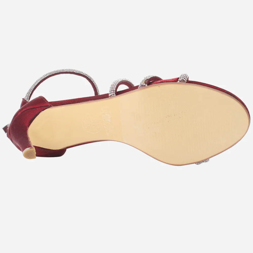 Womens "FELLA" Decorated Evening Stiletto Sandals - Image 5