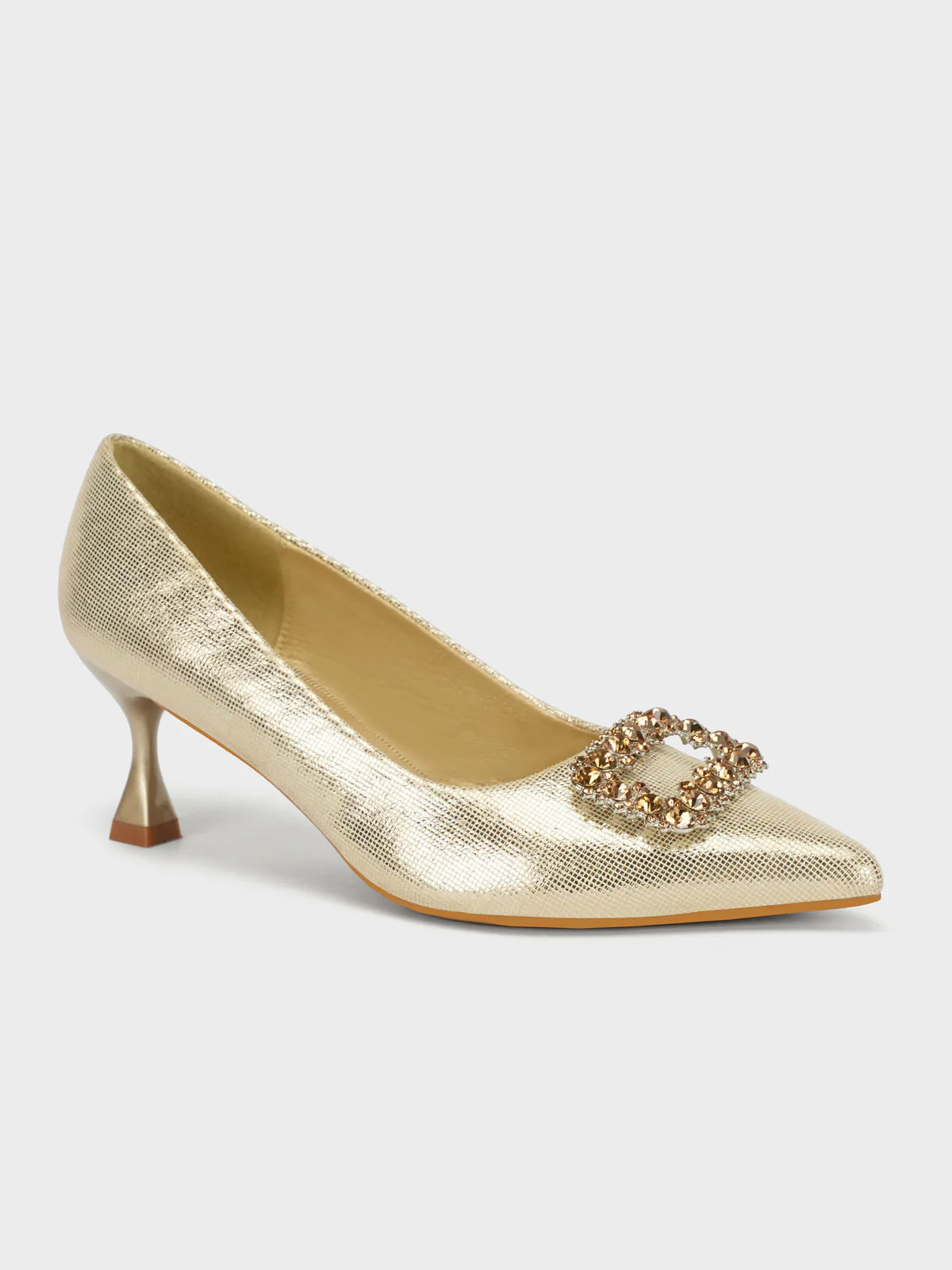 Womens "FENUKU" Diamante Brooch Courts