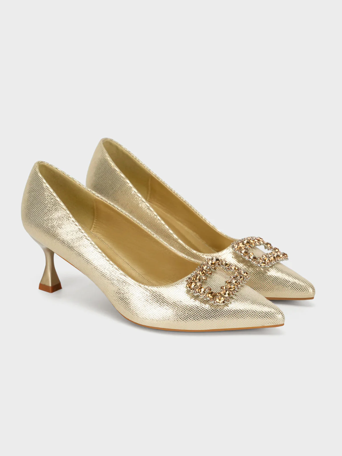 Womens "FENUKU" Diamante Brooch Courts - Image 2