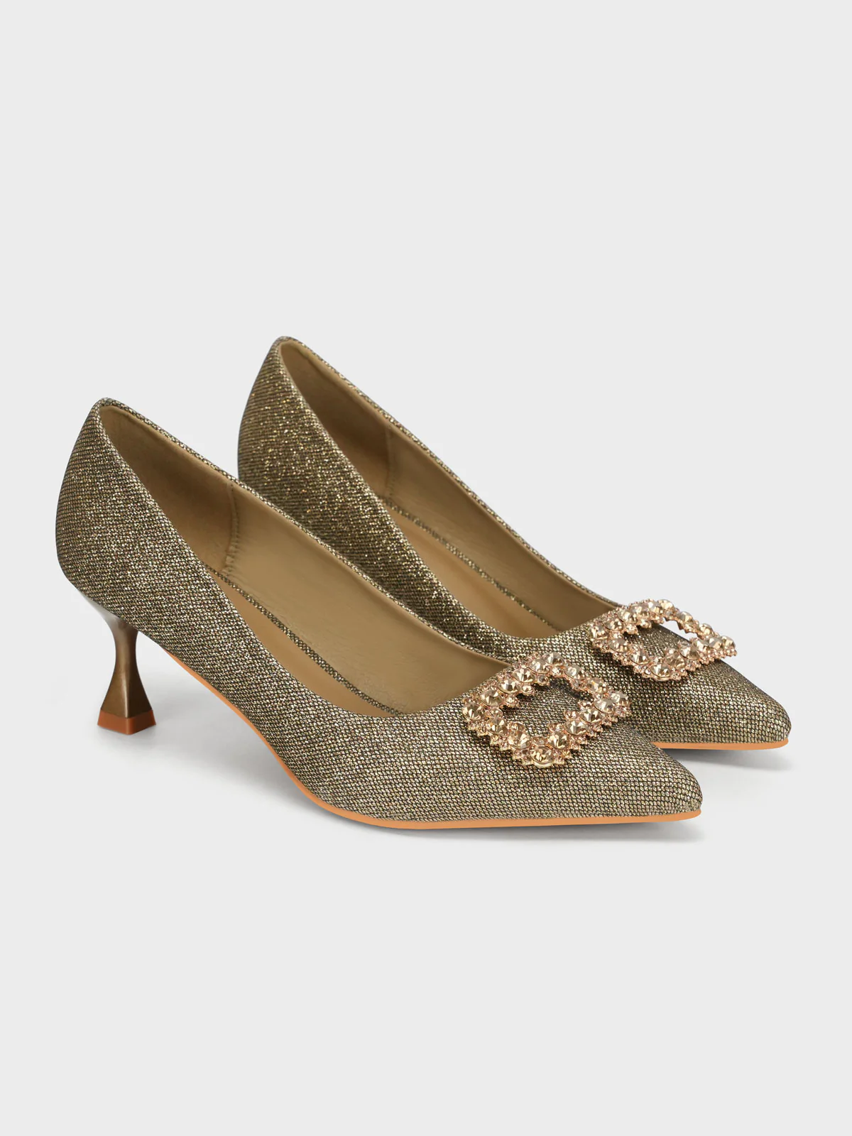 Womens "FENUKU" Diamante Brooch Courts - Image 2