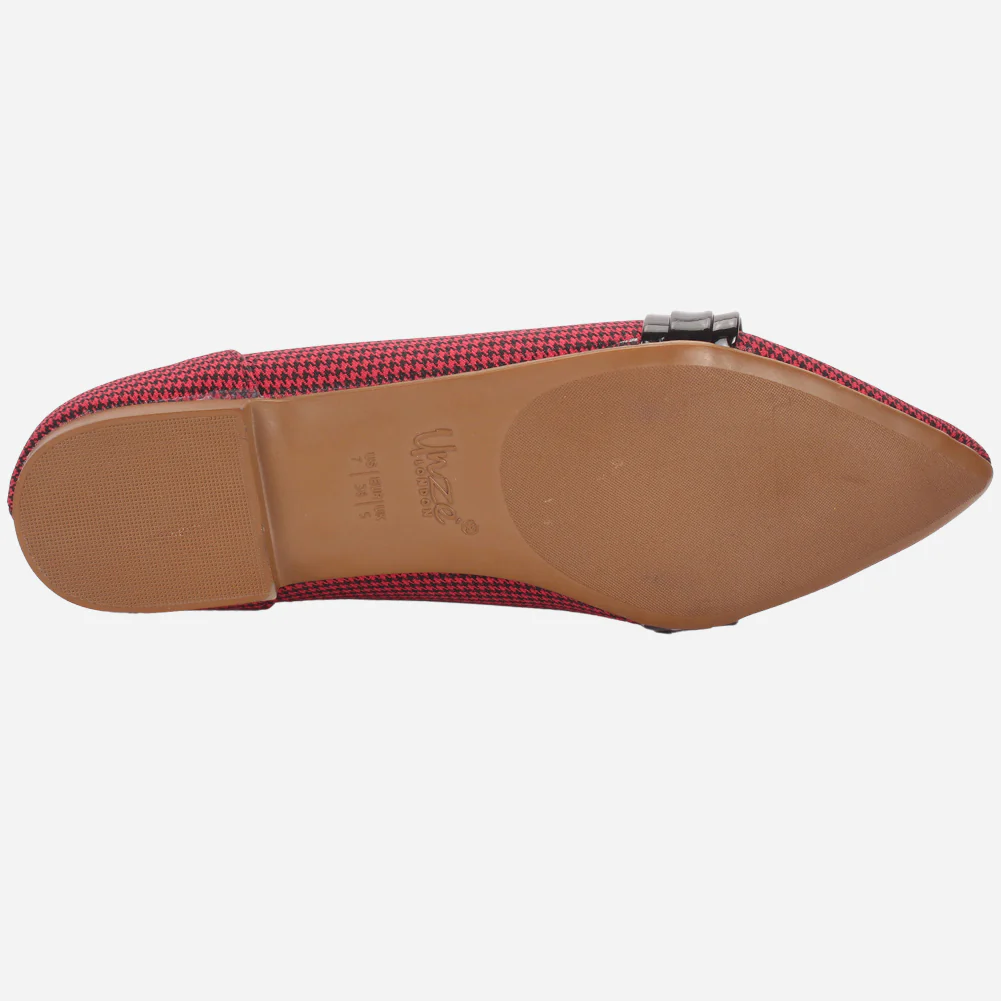 Women's "FERGIE" Pointed Toe Decorated Flat Pumps - Image 5