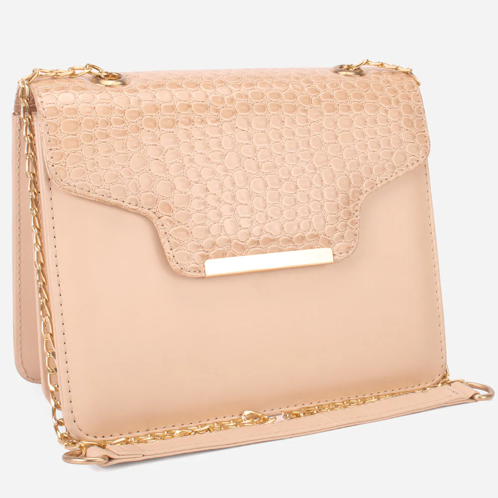 Womens "FERRA" Textured Suede Handbag