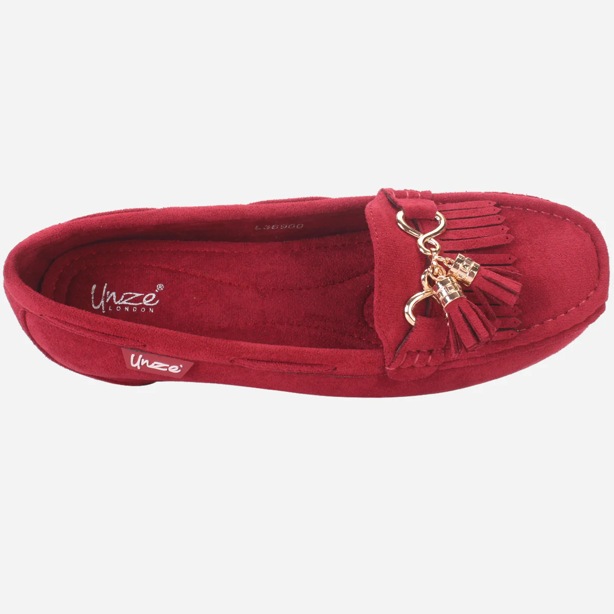 Womens "FIJI" Wedge Comfy Slide In Moccasins - Image 4