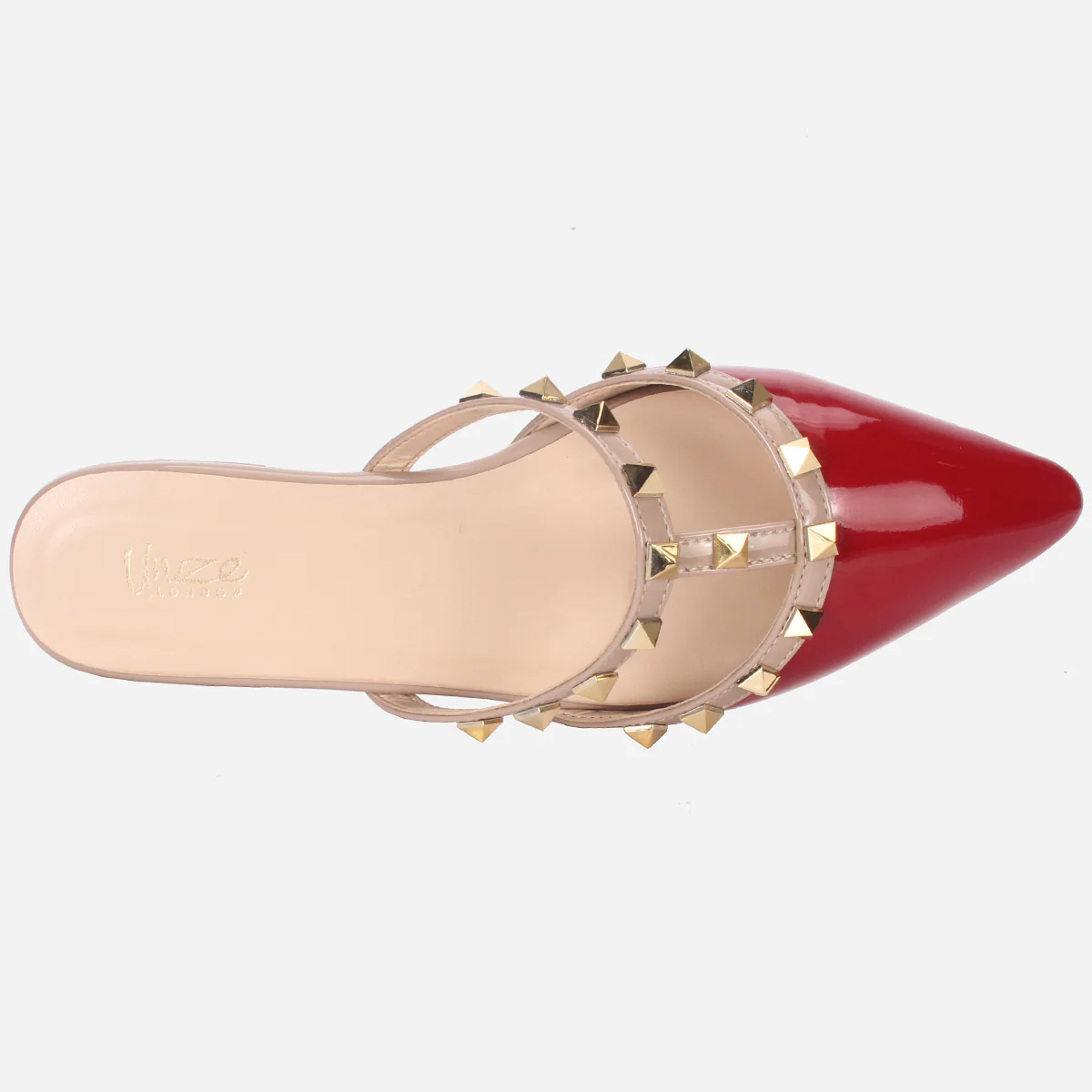 Womens "FRIDA" Adorned Pointed Slide In Slipper - Image 4