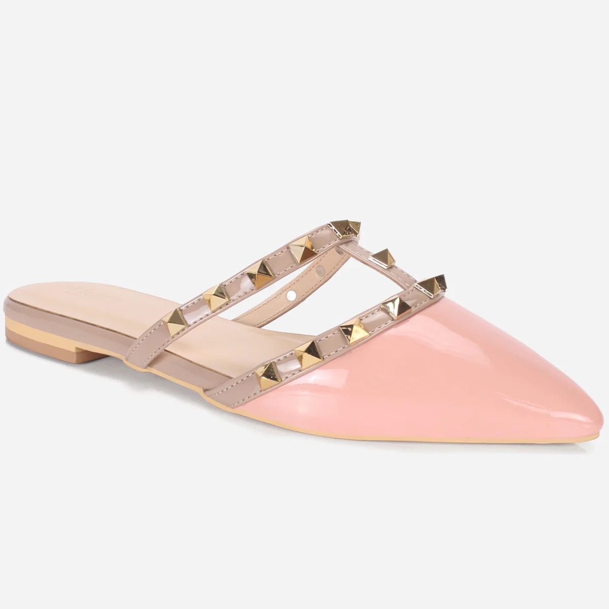 Womens "FRIDA" Adorned Pointed Slide In Slipper