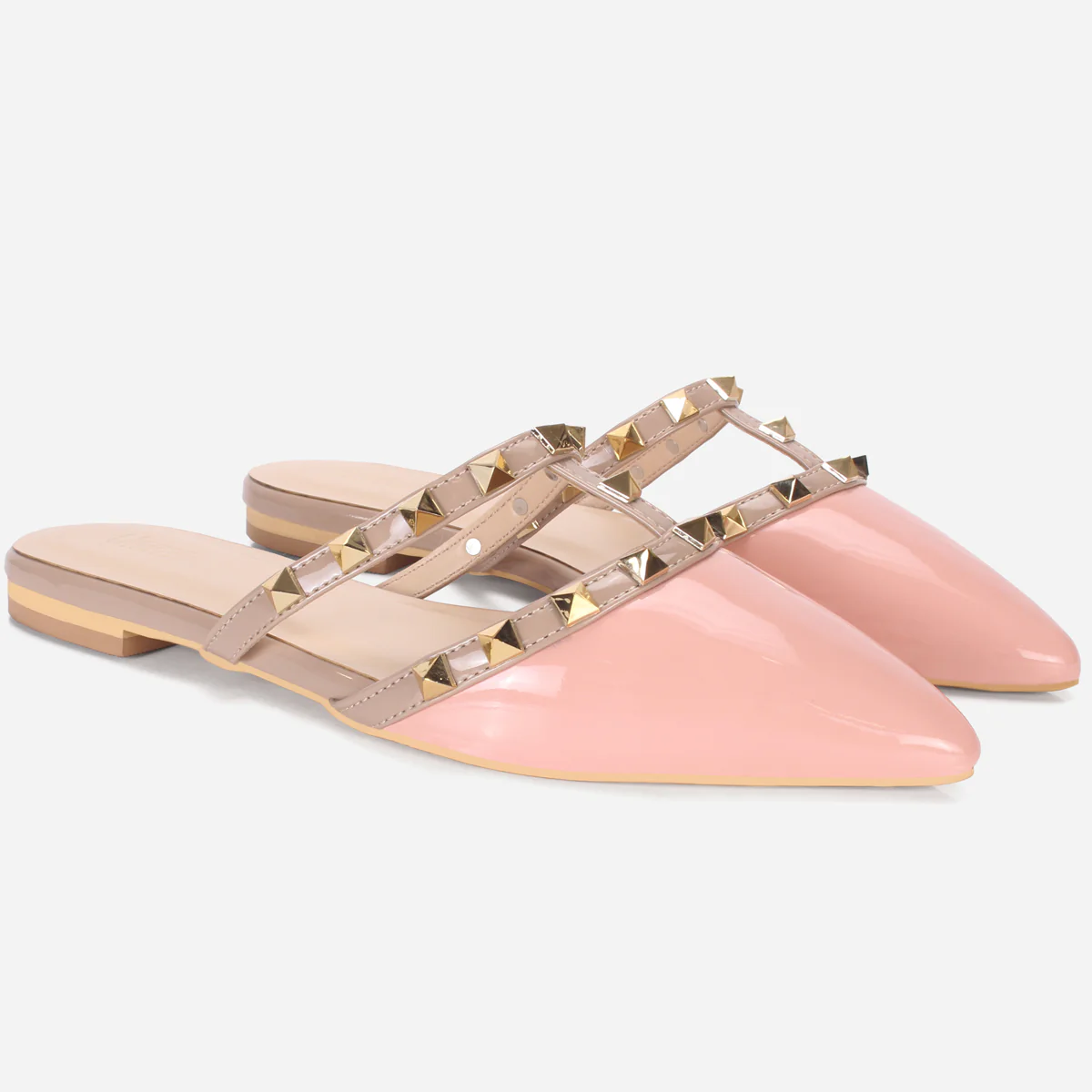 Womens "FRIDA" Adorned Pointed Slide In Slipper - Image 2