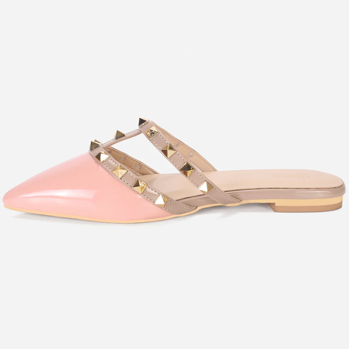 Womens "FRIDA" Adorned Pointed Slide In Slipper - Image 3