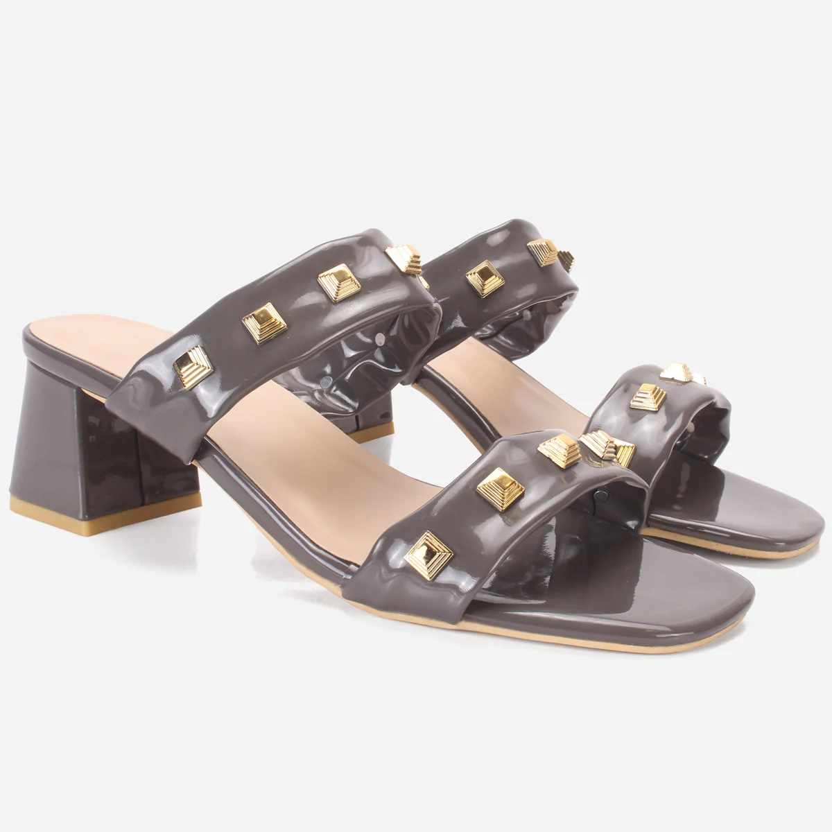 Womens "GALA"Fancy Stud Detailing Sandals - Image 2