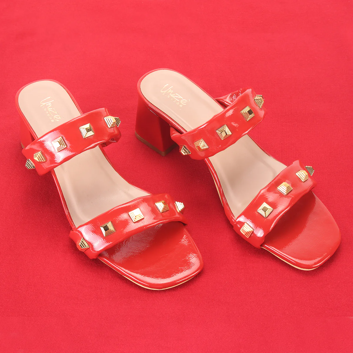 Womens "GALA"Fancy Stud Detailing Sandals - Image 6