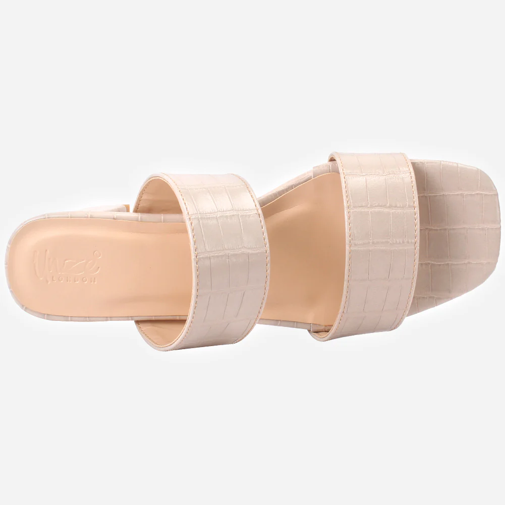 Women's "GEFA" Textured Strappy Slide-In Shoes - Image 4