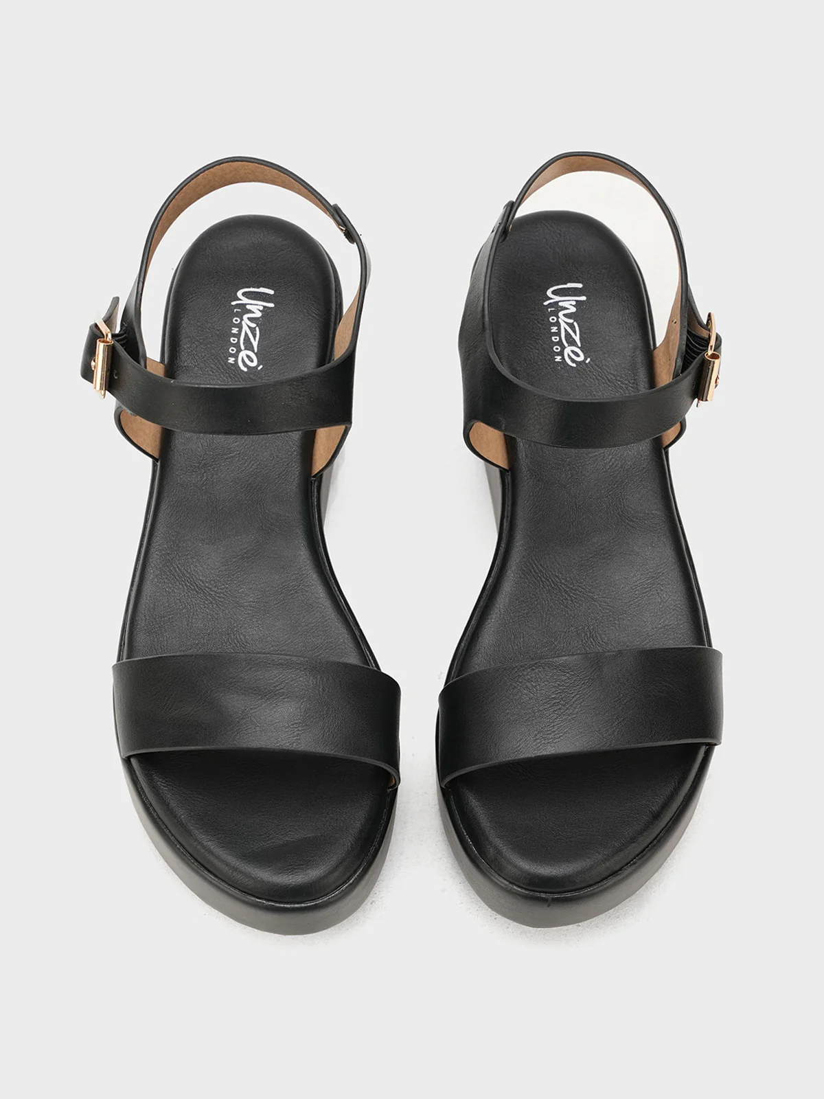 Womens "GITANE" Soft Wedge Sandals - Image 6