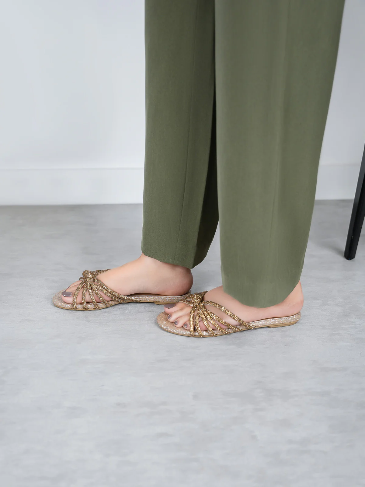 Womens "GLABELLA" Comfy Evening Slippers - Image 6