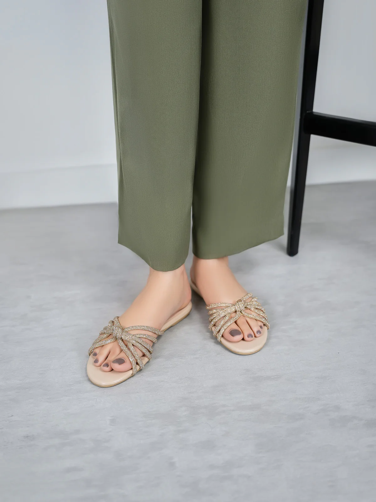 Womens "GLABELLA" Comfy Evening Slippers