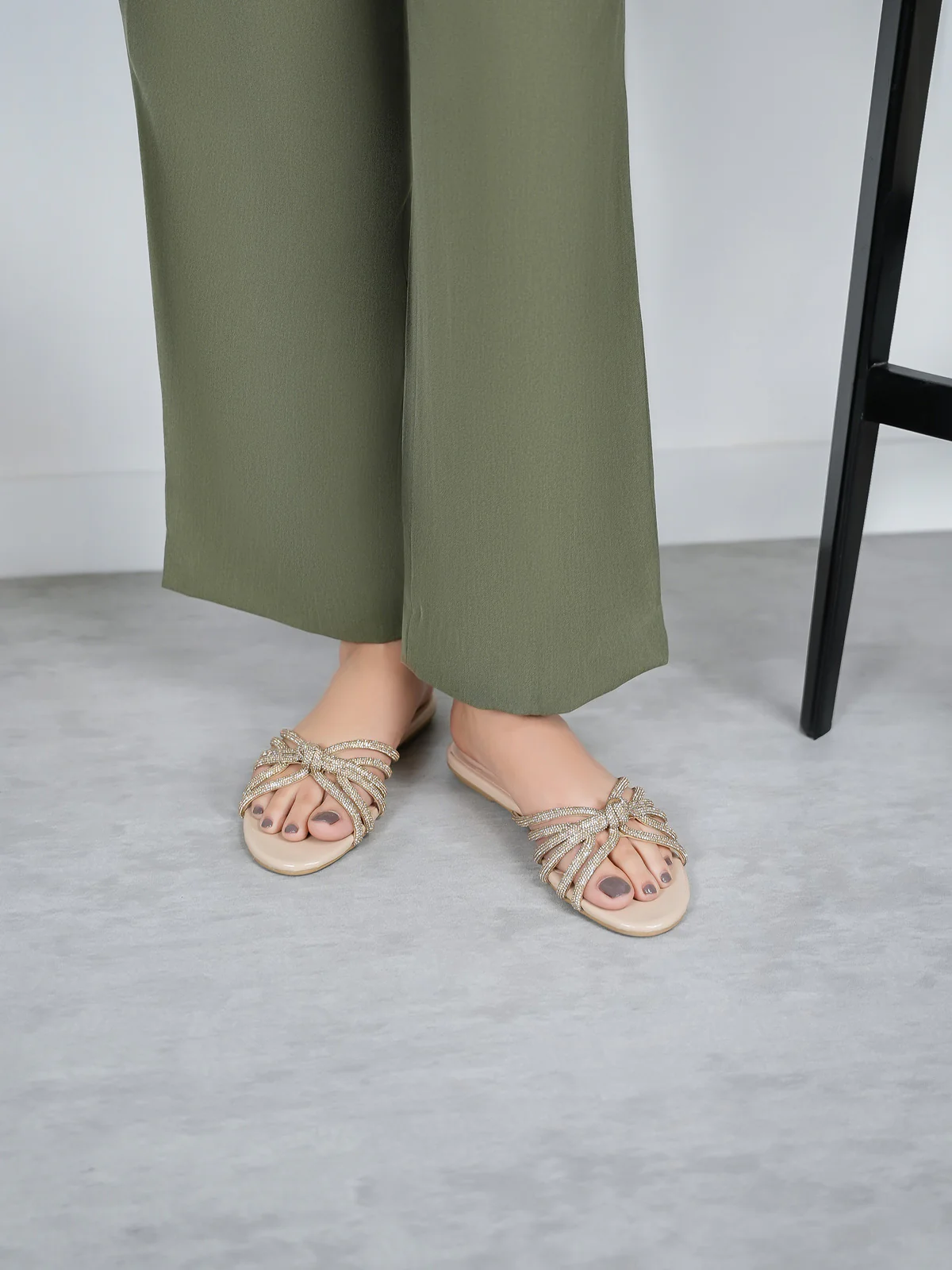 Womens "GLABELLA" Comfy Evening Slippers - Image 3