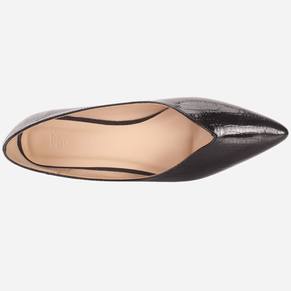 Women's "GLIZ" Pointed Toe Decorated Flat Pumps - Image 4